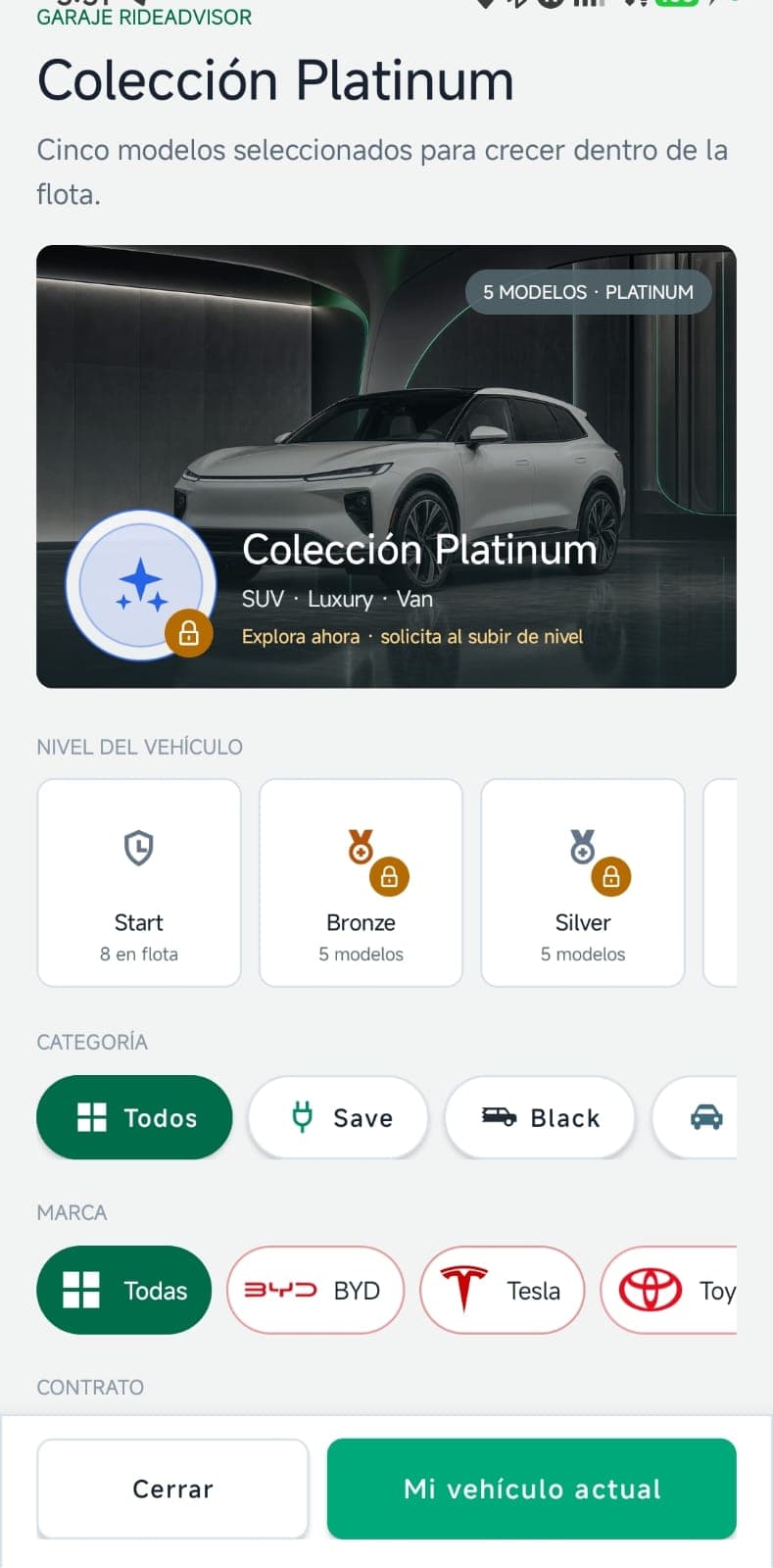 Pantalla Navigator de garaje Platinum